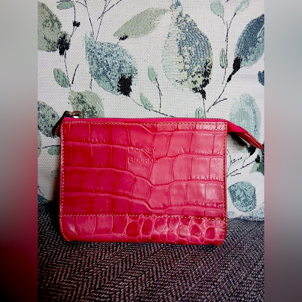 Dooney & Bourke Leather Croco  Wristlet